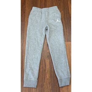 Nike Air Jordan Jumpman Screen Print Logo Joggers Boys Large Carbon Heather